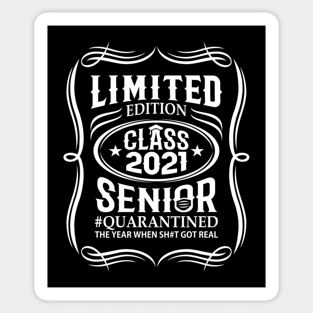 Class 2021 Senior Vintage Quarantine Sticker by Jerry After Young